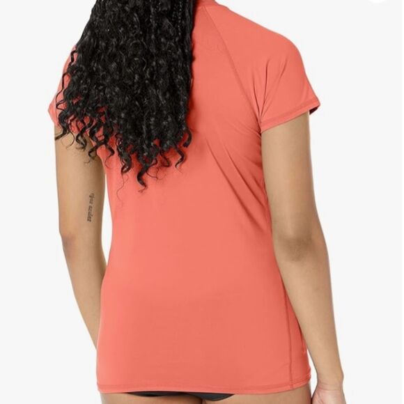 Body Glove Smoothies In Motion Solid Short Sleeve Rashguard, Sunset, XL, NWT - Picture 2 of 7